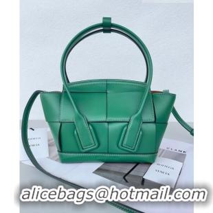 Good Product Bottega Veneta Mini Arco Tote Bag in intreccio Smooth Calfskin 600606 Green 2023