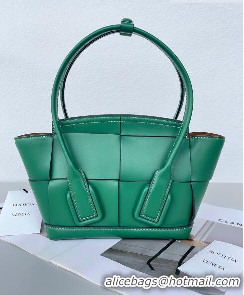 Good Product Bottega Veneta Mini Arco Tote Bag in intreccio Smooth Calfskin 600606 Green 2023