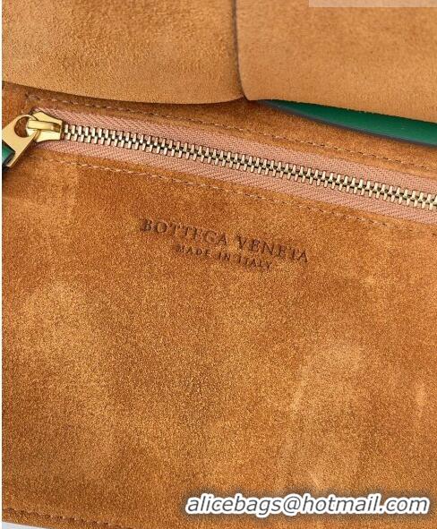 Good Product Bottega Veneta Mini Arco Tote Bag in intreccio Smooth Calfskin 600606 Green 2023