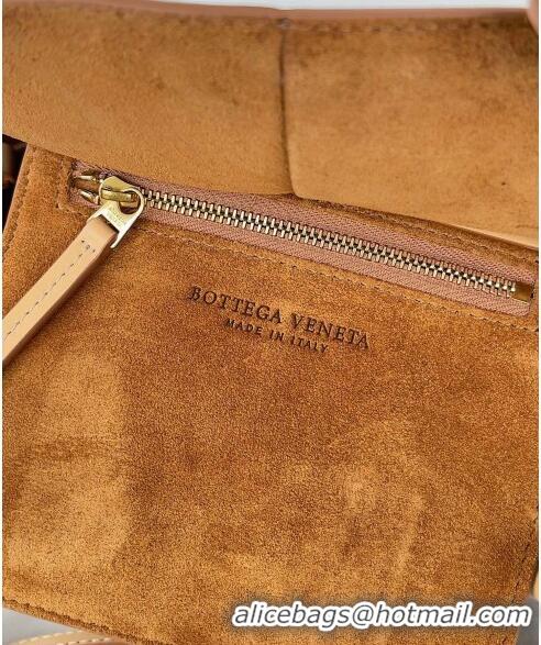 Pretty Style Bottega Veneta Mini Arco Tote Bag in intreccio Smooth Calfskin 600606 Apricot 2023