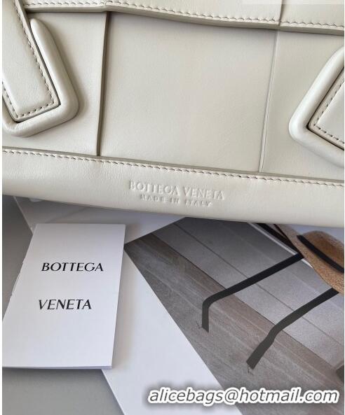 New Style Bottega Veneta Samll Arco Tote Bag in intreccio Smooth Calfskin 575943 Beige 2023