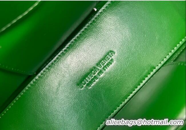 Good Quality Bottega Veneta Mini Arco Tote Bag in Foulard Intreccio Leather 729042 Green 2023