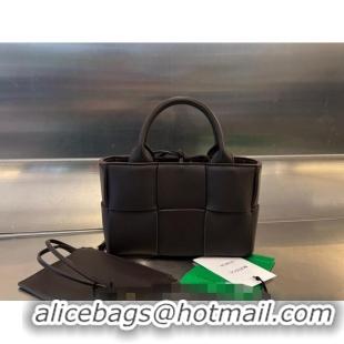 Cheapest Bottega Veneta Candy Arco Tote Bag in Intreccio Lambskin 729029 All Black 2023