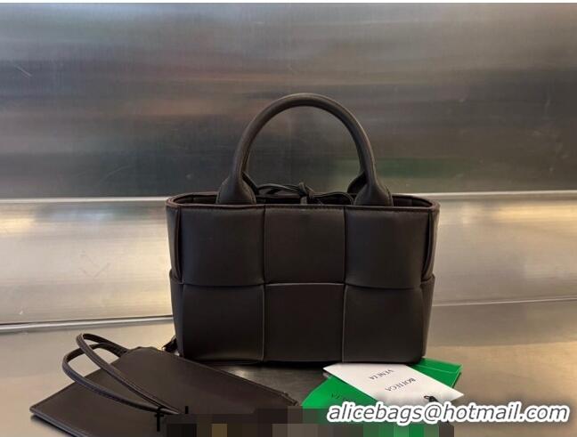 Cheapest Bottega Veneta Candy Arco Tote Bag in Intreccio Lambskin 729029 All Black 2023