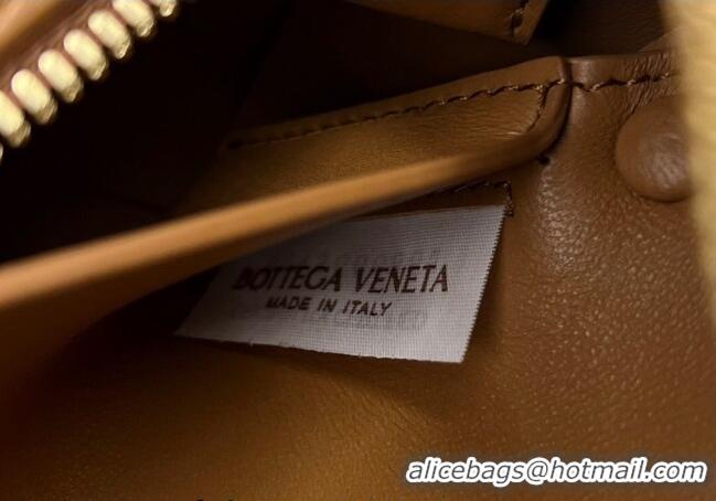 Shop Discount Bottega Veneta Small Brick Cassette Bag in Intreccio Lambskin 729166 Brown 2023