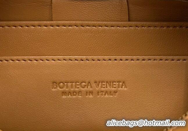 Shop Discount Bottega Veneta Small Brick Cassette Bag in Intreccio Lambskin 729166 Brown 2023