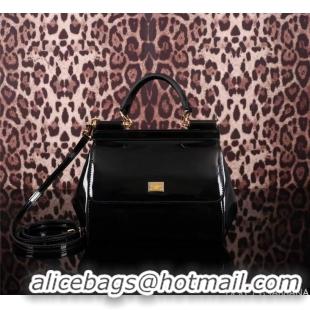 Top Grade Dolce & Gabbana Small Sicily Top Handle Bag 80999 Black