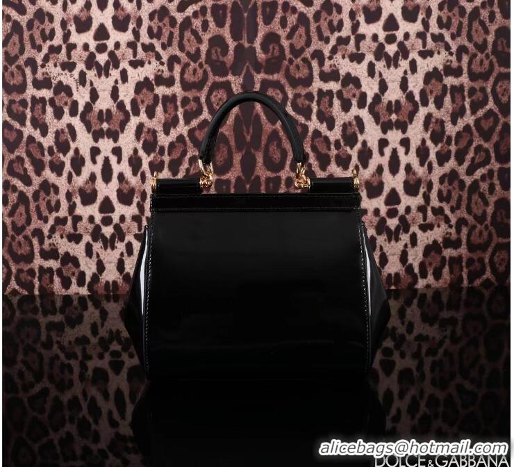 Top Grade Dolce & Gabbana Small Sicily Top Handle Bag 80999 Black