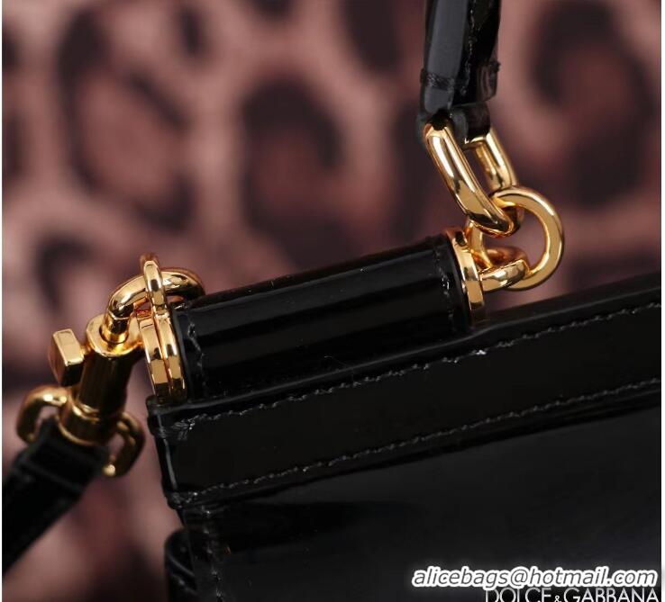 Top Grade Dolce & Gabbana Small Sicily Top Handle Bag 80999 Black