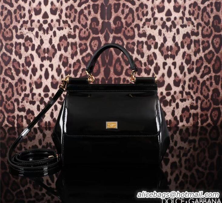 Top Grade Dolce & Gabbana Small Sicily Top Handle Bag 80999 Black