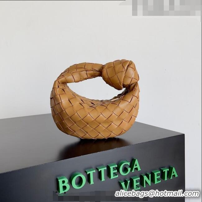 Super Quality Bottega Veneta Candy Jodie Bag in Intreccio Leather 730828 Brown 2023