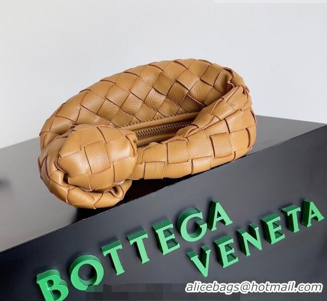 Super Quality Bottega Veneta Candy Jodie Bag in Intreccio Leather 730828 Brown 2023