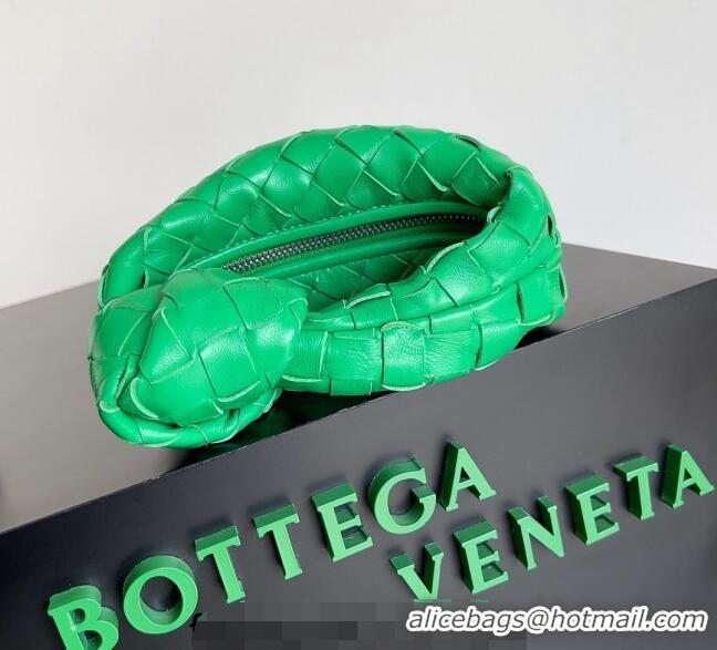 Top Quality Bottega Veneta Candy Jodie Bag in Intreccio Leather 730828 Green/Silver 2023