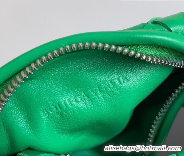 Top Quality Bottega Veneta Candy Jodie Bag in Intreccio Leather 730828 Green/Silver 2023