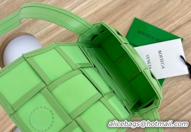 Low Price Bottega Veneta Candy Cassette Intreccio Leather Mini Bag 667048 Green 2023