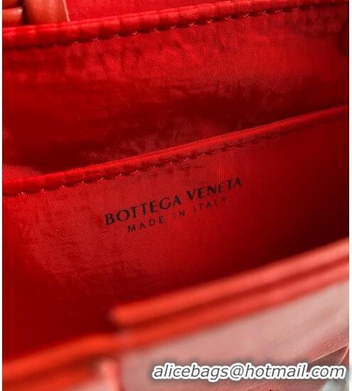 Good Quality Bottega Veneta Candy Cassette Intreccio Leather Mini Bag 667048 Red 2023