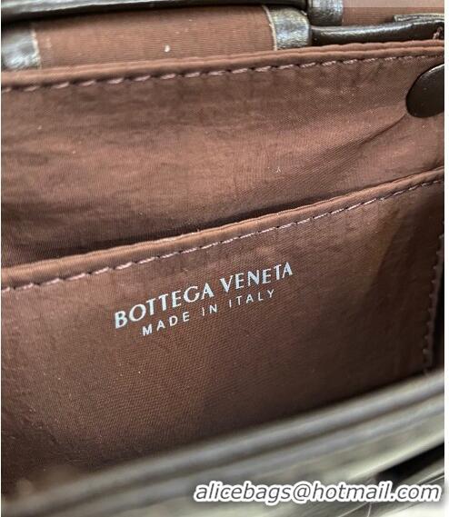 Inexpensive Bottega Veneta Candy Cassette Intreccio Leather Mini Bag Coffee 667048 Brown 2023