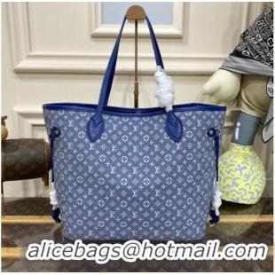 Inexpensive Louis vuitton Monoglam Canvas Neverfull MM M40995 Blue