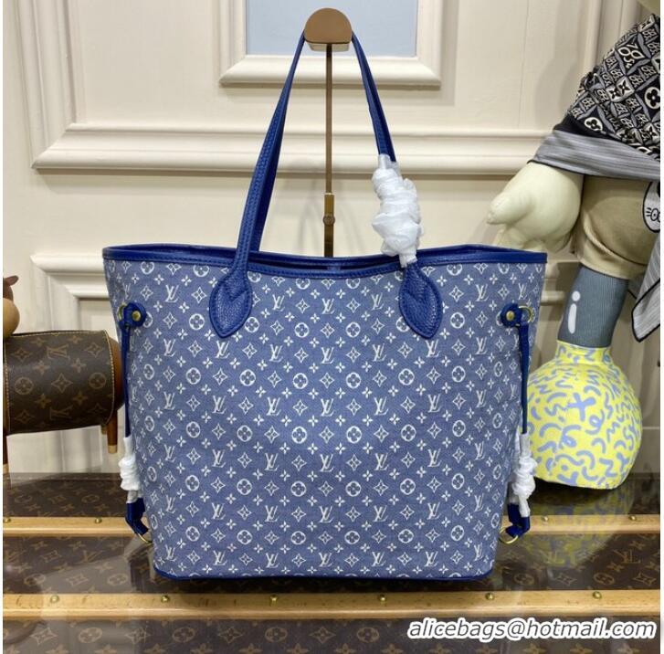 Inexpensive Louis vuitton Monoglam Canvas Neverfull MM M40995 Blue