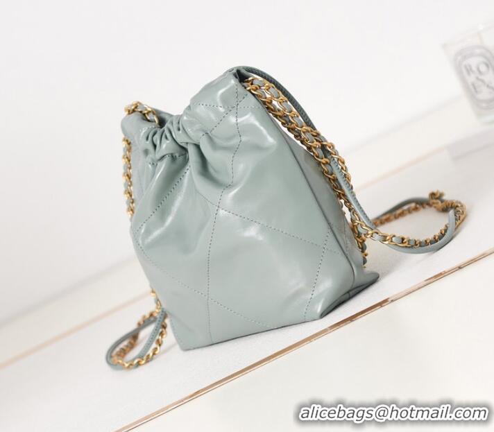 Buy Cheapest CHANEL 22 MINI HANDBAG AS3980 sky blue