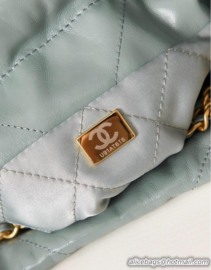 Buy Cheapest CHANEL 22 MINI HANDBAG AS3980 sky blue