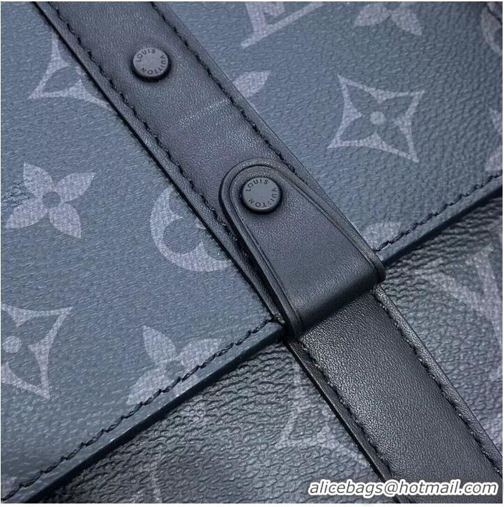 Grade Design Louis Vuitton Monogram Eclipse Original Leather Trunk Bag M45727 Black