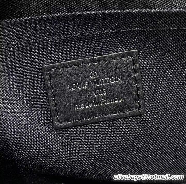 Grade Design Louis Vuitton Monogram Eclipse Original Leather Trunk Bag M45727 Black