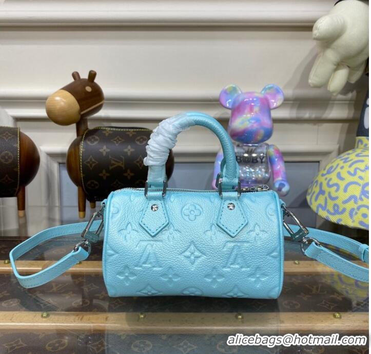 Promotional Louis Vuitton Nano Speedy M82342 Pearly Lagoon Turquoise