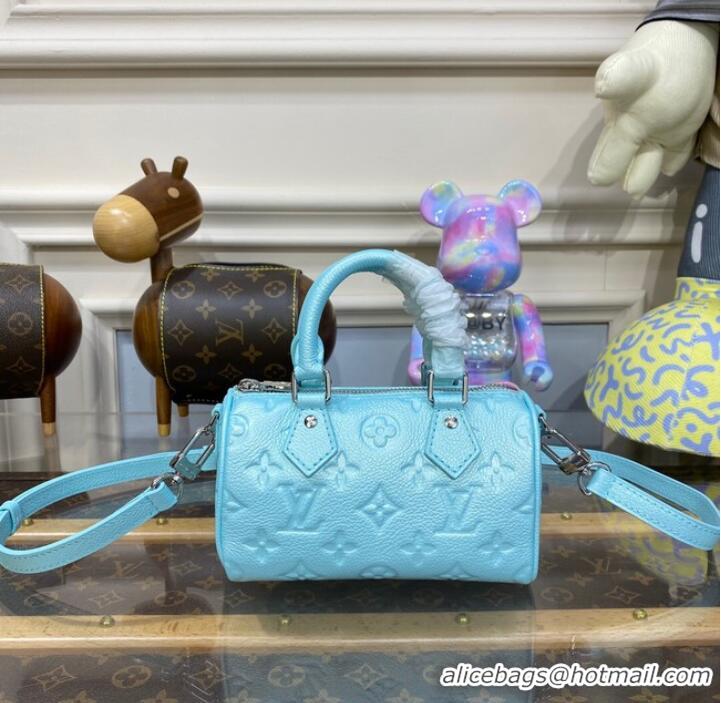 Promotional Louis Vuitton Nano Speedy M82342 Pearly Lagoon Turquoise