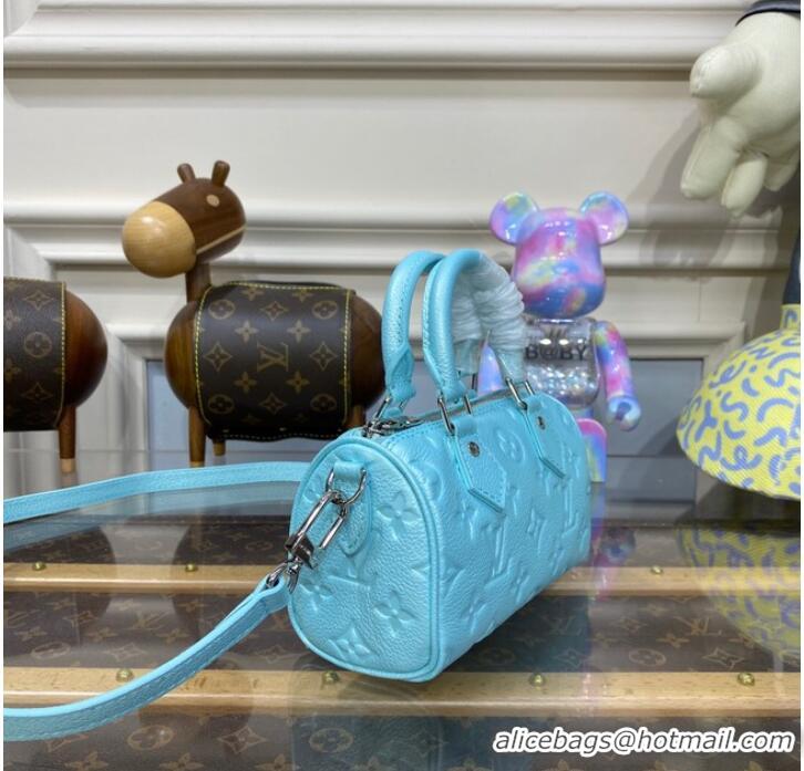 Promotional Louis Vuitton Nano Speedy M82342 Pearly Lagoon Turquoise