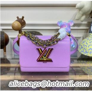 Famous Brand Louis Vuitton Twist MM M22028 purple