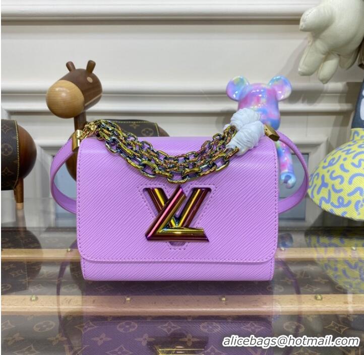 Famous Brand Louis Vuitton Twist MM M22028 purple