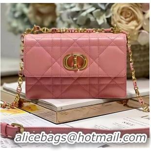 Promotional Dior MISS CARO MINI BAG Macrocannage Lambskin S5169UD PINK