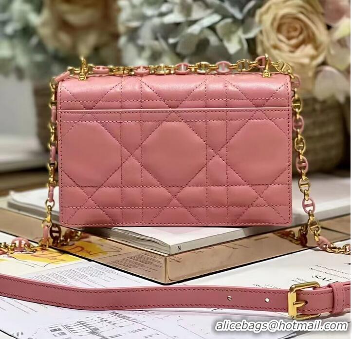 Promotional Dior MISS CARO MINI BAG Macrocannage Lambskin S5169UD PINK