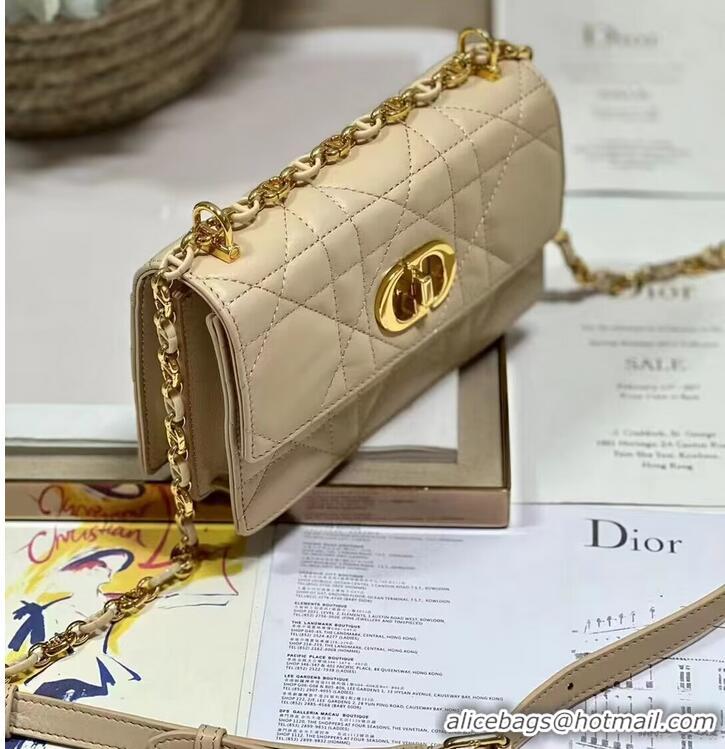 Traditional Specials Dior MISS CARO MINI BAG Macrocannage Lambskin S5169UD Sand-Colored