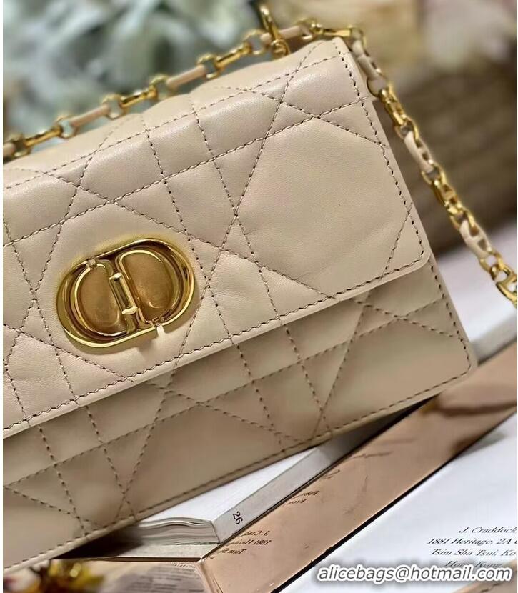 Traditional Specials Dior MISS CARO MINI BAG Macrocannage Lambskin S5169UD Sand-Colored