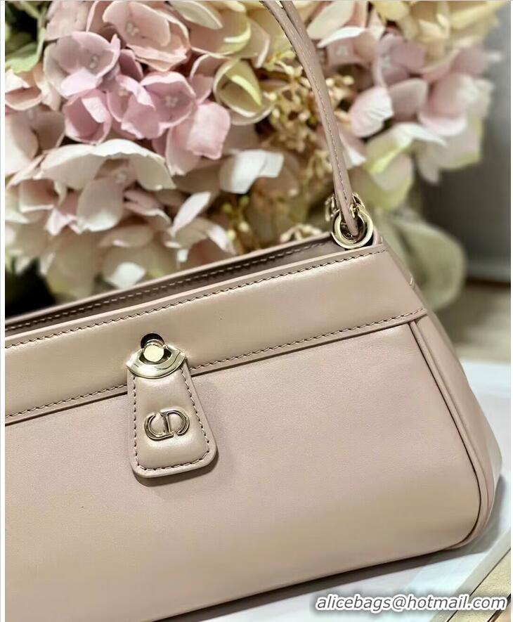 Top Grade SMALL DIOR KEY BAG Box Calfskin M1844O pink