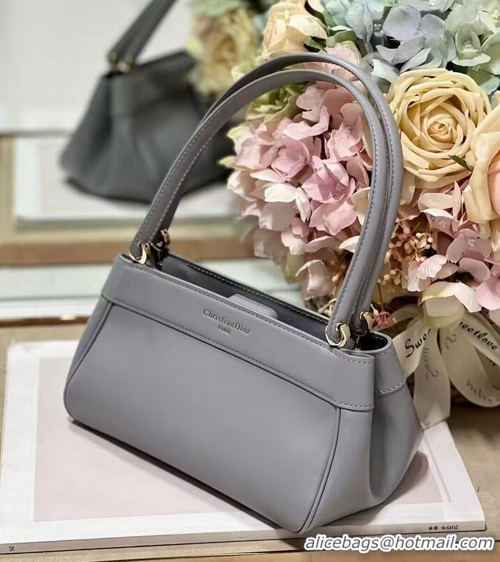 Unique Grade SMALL DIOR KEY BAG Box Calfskin M1844O gray