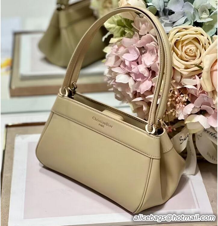 Luxury Discount SMALL DIOR KEY BAG Box Calfskin M1844O Sand-Colored