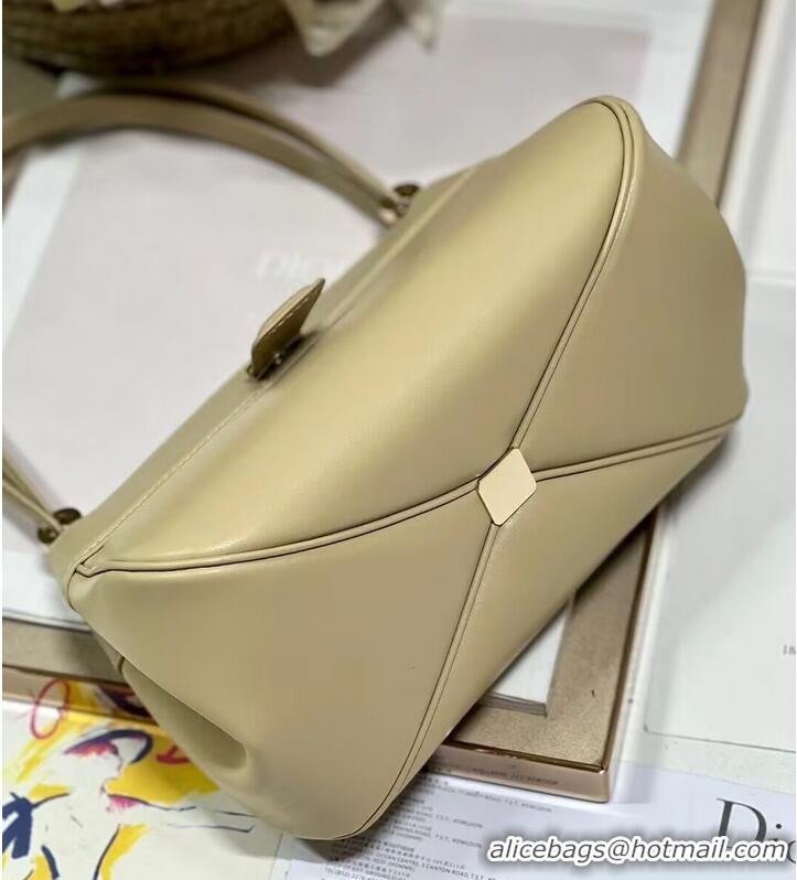 Luxury Discount SMALL DIOR KEY BAG Box Calfskin M1844O Sand-Colored