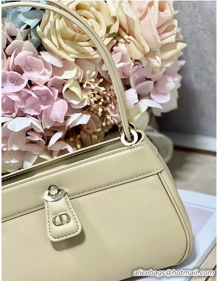 Luxury Discount SMALL DIOR KEY BAG Box Calfskin M1844O Sand-Colored