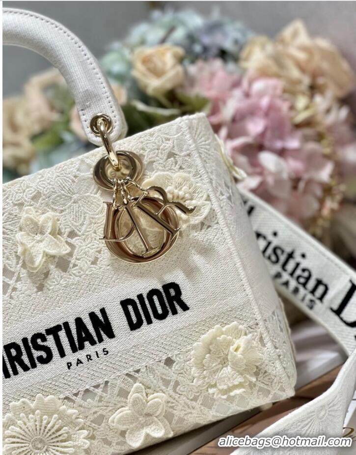 Trendy Design MEDIUM DIOR OR LADY D-LITE BAG M0565OIAU Latte