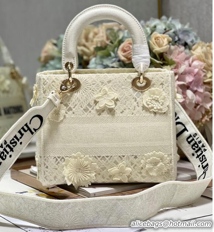 Trendy Design MEDIUM DIOR OR LADY D-LITE BAG M0565OIAU Latte