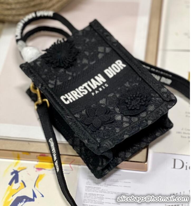 Buy Promotional MINI DIOR BOOK TOTE PHONE BAG S5555CR black