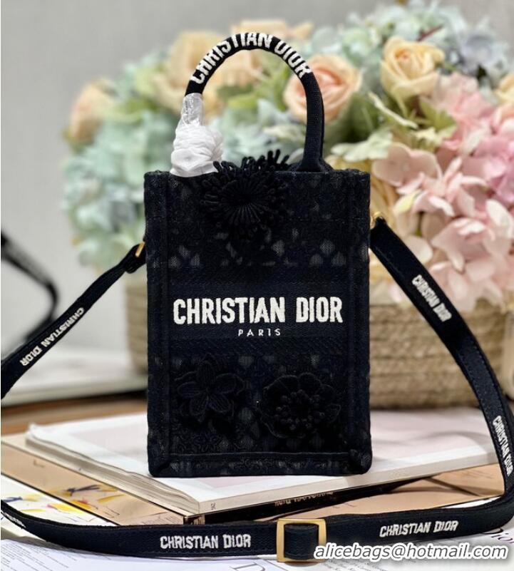 Buy Promotional MINI DIOR BOOK TOTE PHONE BAG S5555CR black