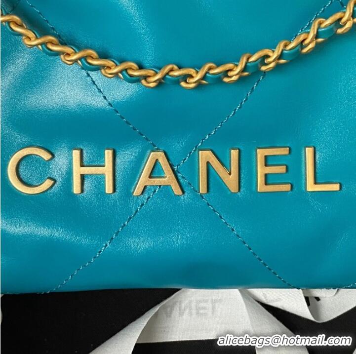 Shop Inexpensive CHANEL 22 MINI HANDBAG AS3980 Blue