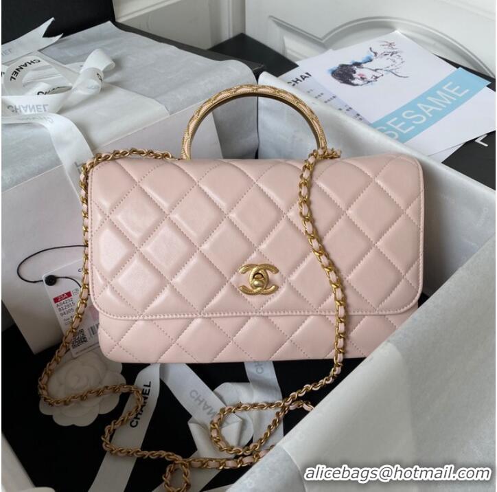 Hot Sell Cheap Chanel SMALL FLAP BAG WITH TOP HANDLE AS4232 pink