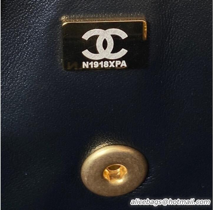 New Promotional Chanel SMALL FLAP BAG WITH TOP HANDLE AS4232 black