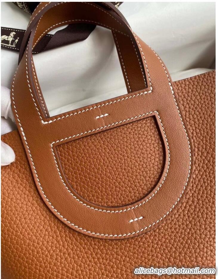 Super Quality Hermes Original Togo Leather Bag H3602 Brown