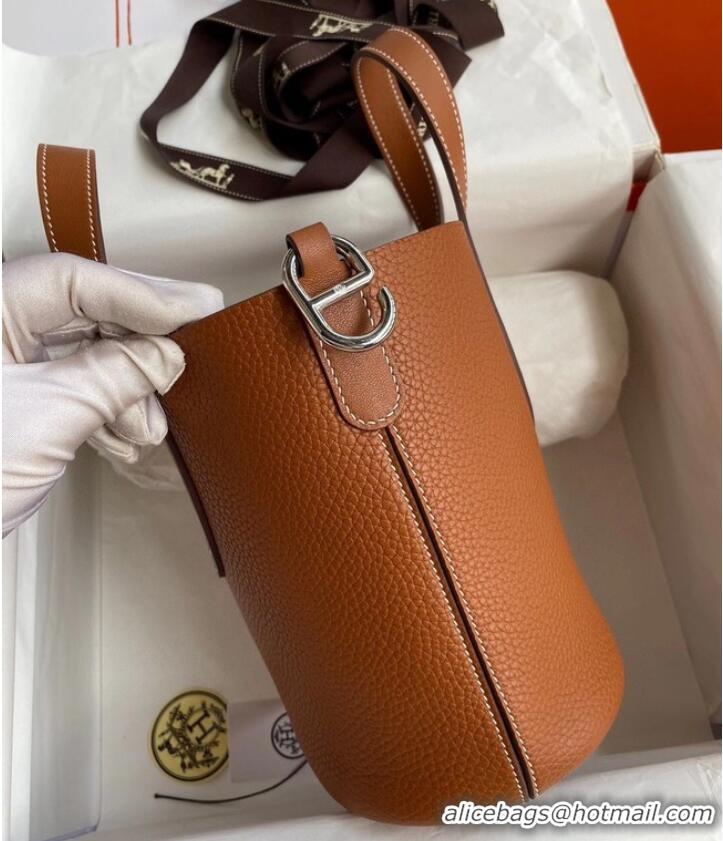 Super Quality Hermes Original Togo Leather Bag H3602 Brown